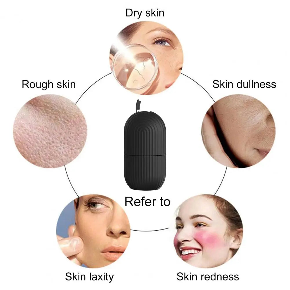 Ice Roller Reusable Puffy Eyes Roller Face Beauty Massage Ice Mold Pore Contraction Skin Cooling Roller for Skin Cares