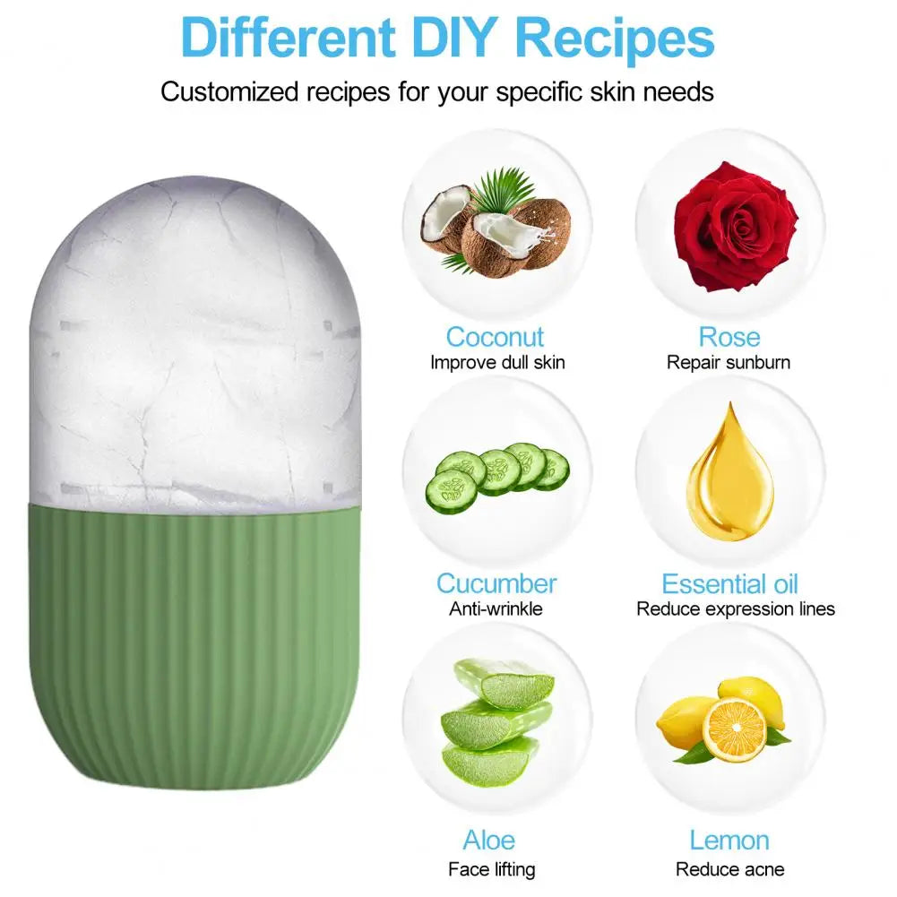 Ice Roller Reusable Puffy Eyes Roller Face Beauty Massage Ice Mold Pore Contraction Skin Cooling Roller for Skin Cares